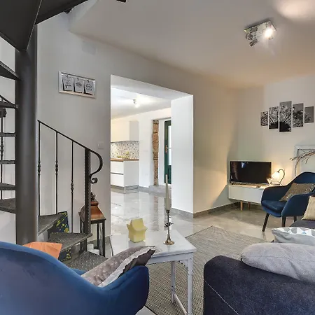 Typisch Istrisches Mit Privatem Pool, Tischfussball, Darts, Gym Ferienhaus Mednjan